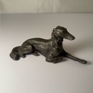 1930s BORZOI Jennings Brothers JB 2627 metal marked dog figurine SALE